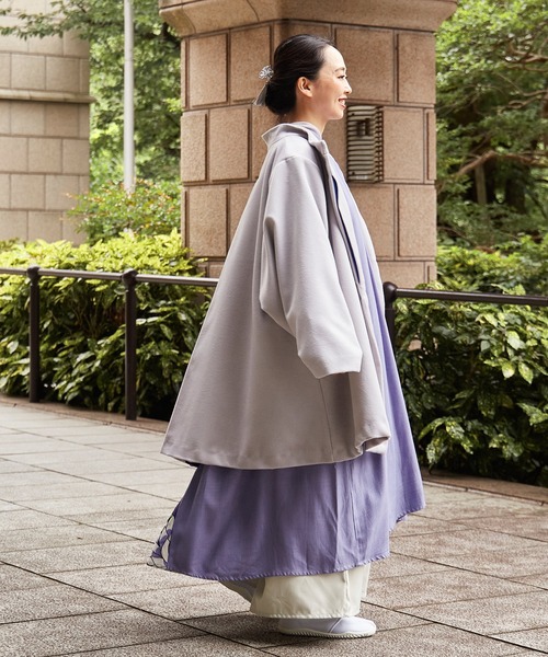 カヤ（カヤ）の「【カヤ】隠れ色八掛コート（その他アウター・レディース・スミクロ/グリーン/アイボリー/レッド/ホワイト系その他・FREE）」の9枚目の写真