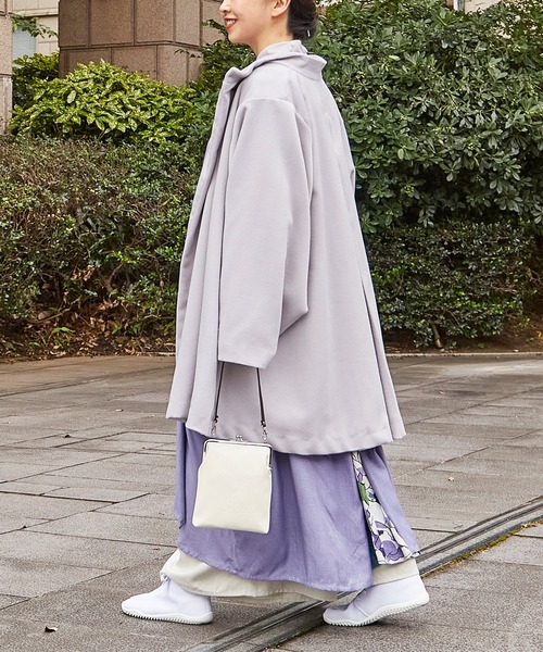 カヤ（カヤ）の「【カヤ】隠れ色八掛コート（その他アウター・レディース・スミクロ/グリーン/アイボリー/レッド/ホワイト系その他・FREE）」の11枚目の写真