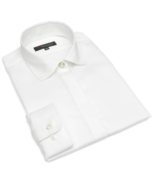 TOKYO SHIRTS(トウキョウシャツ)の「形態安定ノーアイロン ワイド衿 長袖ビジネスワイシャツ(ビジネスシャツ・レディース・ホワイト・LL/S/M/L/XL)」の7枚目の写真