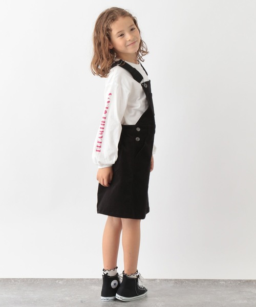 GLOBAL WORK（グローバルワーク）の「ソフトコーデュロイジャンスカ/295011（ジャンパースカート・キッズ・ライトブルー/ブラック/アイボリー・130cm/160cm/120cm/100cm/140cm/110cm/150cm）」の7枚目の写真