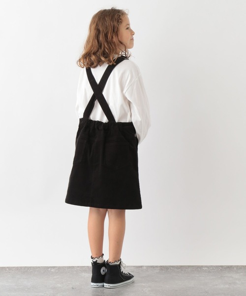 GLOBAL WORK（グローバルワーク）の「ソフトコーデュロイジャンスカ/295011（ジャンパースカート・キッズ・ライトブルー/ブラック/アイボリー・130cm/160cm/120cm/100cm/140cm/110cm/150cm）」の8枚目の写真