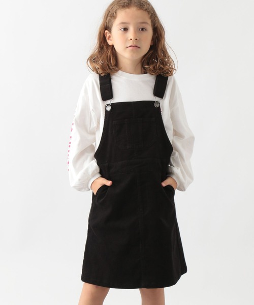 GLOBAL WORK（グローバルワーク）の「ソフトコーデュロイジャンスカ/295011（ジャンパースカート・キッズ・ライトブルー/ブラック/アイボリー・130cm/160cm/120cm/100cm/140cm/110cm/150cm）」の9枚目の写真