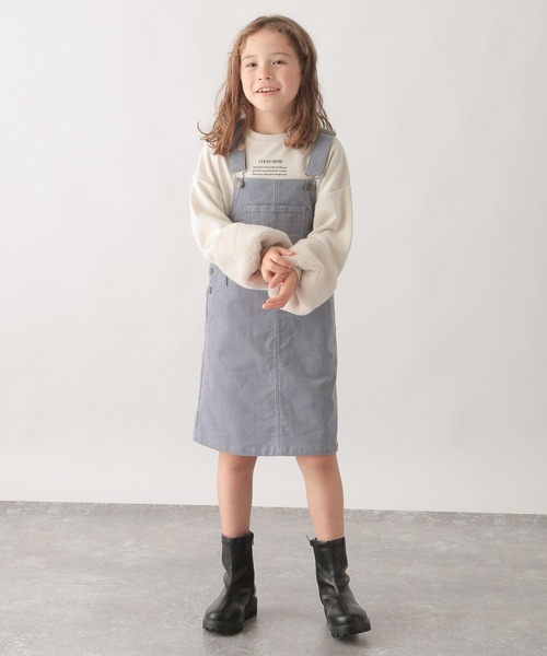 GLOBAL WORK（グローバルワーク）の「ソフトコーデュロイジャンスカ/295011（ジャンパースカート・キッズ・ライトブルー/ブラック/アイボリー・130cm/160cm/120cm/100cm/140cm/110cm/150cm）」の13枚目の写真