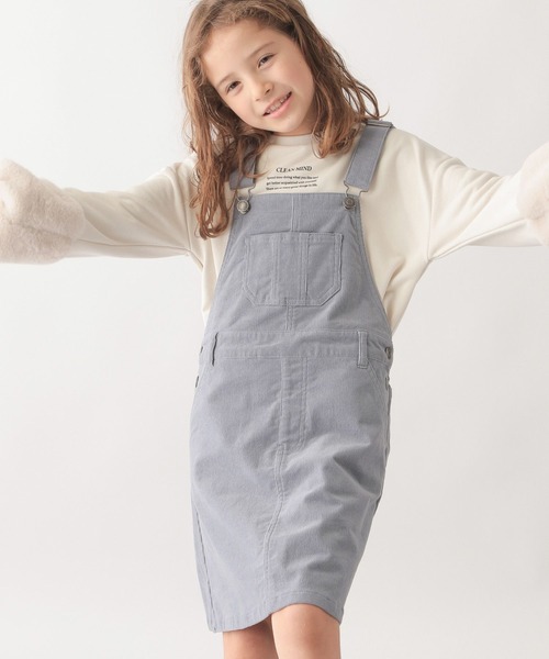 GLOBAL WORK（グローバルワーク）の「ソフトコーデュロイジャンスカ/295011（ジャンパースカート・キッズ・ライトブルー/ブラック/アイボリー・130cm/160cm/120cm/100cm/140cm/110cm/150cm）」の14枚目の写真