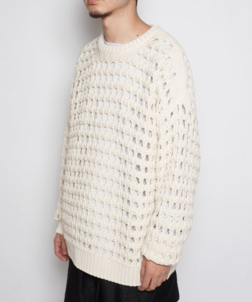 乱痴気（ランチキ）の「CROCHET SWEATER（ニット/セーター）」 - WEAR