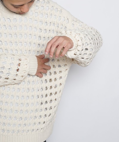 乱痴気（ランチキ）の「CROCHET SWEATER（ニット/セーター