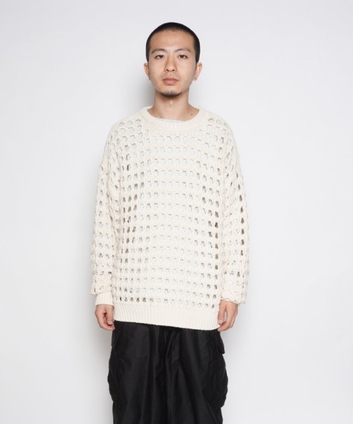 乱痴気（ランチキ）の「CROCHET SWEATER（ニット/セーター）」 - WEAR