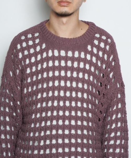 乱痴気（ランチキ）の「CROCHET SWEATER（ニット/セーター）」 - WEAR