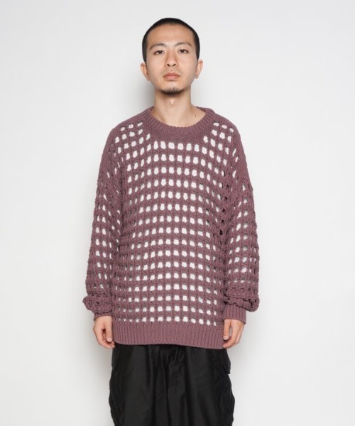 乱痴気（ランチキ）の「CROCHET SWEATER（ニット/セーター）」 - WEAR