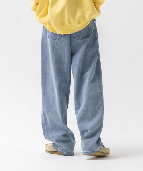 CITEN（シテン）の「＜CITEN＞エクストラワイドレッグ ジーンズ（デニムパンツ・メンズ・コバルトブルー/ブラック・M/L）」の6枚目の写真