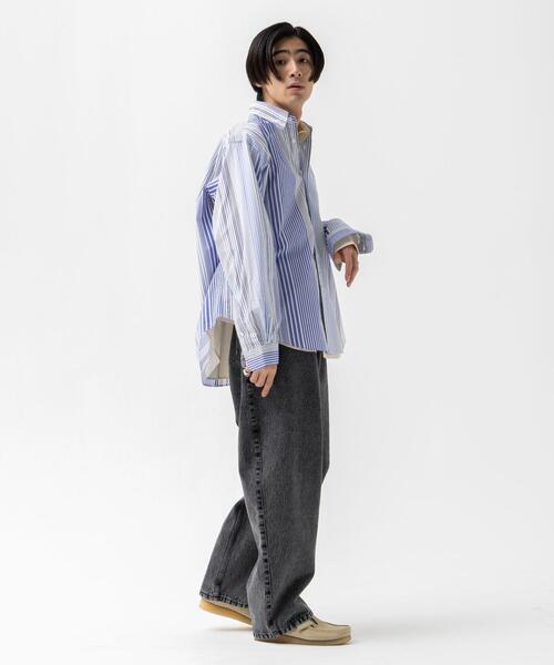 CITEN（シテン）の「＜CITEN＞エクストラワイドレッグ ジーンズ（デニムパンツ・メンズ・コバルトブルー/ブラック・M/L）」の10枚目の写真