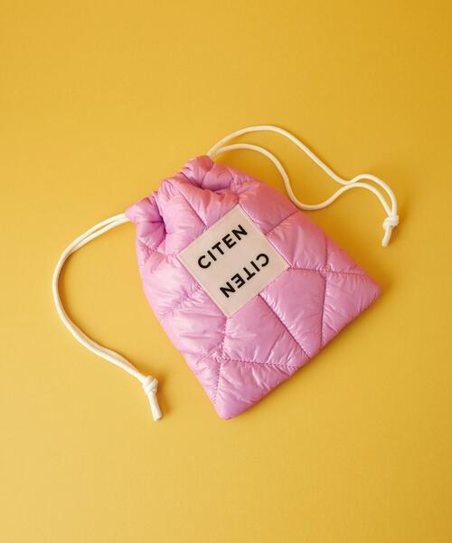 CITEN（シテン）の「＜CITEN＞パデッド キンチャクバッグ（ハンドバッグ・レディース・ロイヤルブルー/ピンク/ホワイト/ブラック/シルバー・FREE）」の4枚目の写真