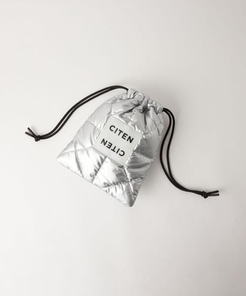 CITEN（シテン）の「＜CITEN＞パデッド キンチャクバッグ（ハンドバッグ・レディース・ロイヤルブルー/ピンク/ホワイト/ブラック/シルバー・FREE）」の5枚目の写真