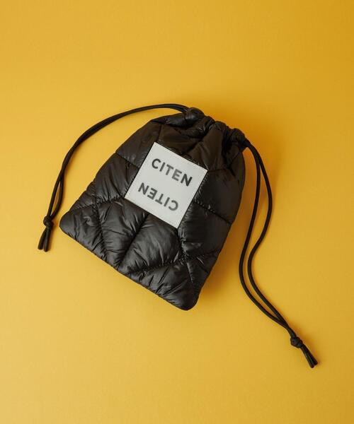 CITEN（シテン）の「＜CITEN＞パデッド キンチャクバッグ（ハンドバッグ・レディース・ロイヤルブルー/ピンク/ホワイト/ブラック/シルバー・FREE）」の2枚目の写真