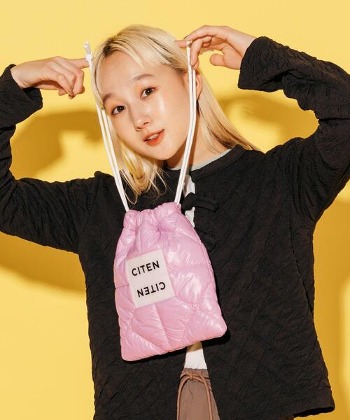 CITEN（シテン）の「＜CITEN＞パデッド キンチャクバッグ（ハンドバッグ・レディース・ロイヤルブルー/ピンク/ホワイト/ブラック/シルバー・FREE）」の19枚目の写真