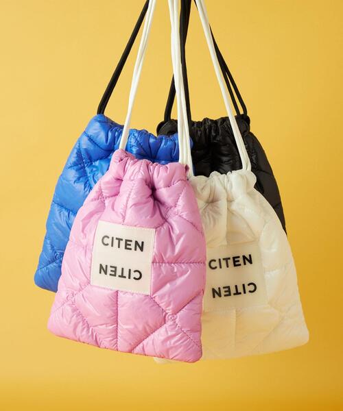 CITEN（シテン）の「＜CITEN＞パデッド キンチャクバッグ（ハンドバッグ・レディース・ロイヤルブルー/ピンク/ホワイト/ブラック/シルバー・FREE）」の7枚目の写真