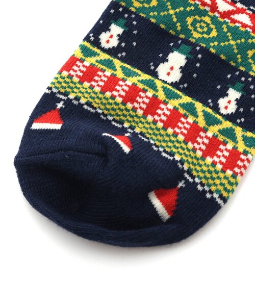 BREEZE（ブリーズ）の「クリスマスソックス（ソックス/靴下・キッズ・グリーン/サックスブルー/グレー/レッド/ネイビー・15 /18/21）」の11枚目の写真
