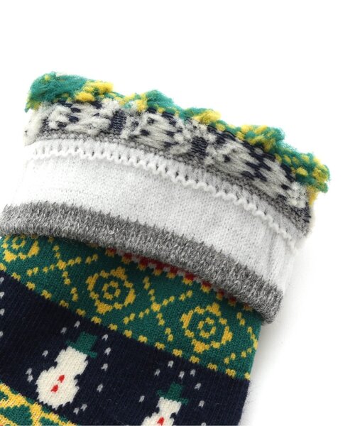 BREEZE（ブリーズ）の「クリスマスソックス（ソックス/靴下・キッズ・グリーン/サックスブルー/グレー/レッド/ネイビー・15 /18/21）」の12枚目の写真