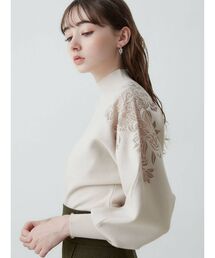 LAGUNAMOON | ショルダーエンブロイダリーニットプルオーバー(ニット/セーター)