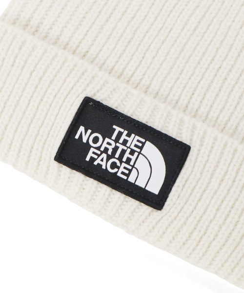 THE NORTH FACE（ザノースフェイス）の「ザノースフェイス ニット帽 リブニット ポンポン付き（ニットキャップ/ビーニー・メンズ・ホワイト/ブラック/ホワイト系その他・FREE）」の4枚目の写真