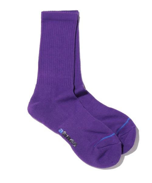 atmos pink（アトモスピンク）の「atmos RIBBED SOCKS / アトモス リブソックス（ソックス/靴下・メンズ・グリーン/パープル/ゴールド/グリーン系その他/オレンジ/イエロー・26-28cm）」の3枚目の写真