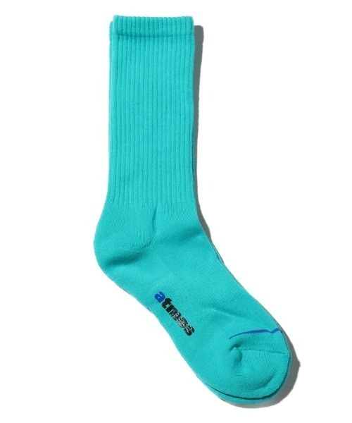 atmos pink（アトモスピンク）の「atmos RIBBED SOCKS / アトモス リブソックス（ソックス/靴下・メンズ・グリーン/パープル/ゴールド/グリーン系その他/オレンジ/イエロー・26-28cm）」の2枚目の写真