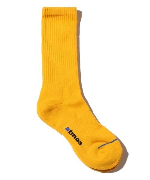atmos pink（アトモスピンク）の「atmos RIBBED SOCKS / アトモス リブソックス（ソックス/靴下・メンズ・グリーン/パープル/ゴールド/グリーン系その他/オレンジ/イエロー・26-28cm）」の6枚目の写真