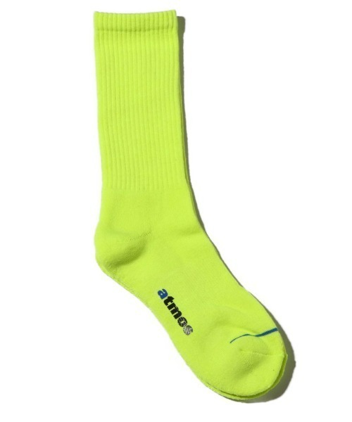 atmos pink（アトモスピンク）の「atmos RIBBED SOCKS / アトモス リブソックス（ソックス/靴下・メンズ・グリーン/パープル/ゴールド/グリーン系その他/オレンジ/イエロー・26-28cm）」の4枚目の写真