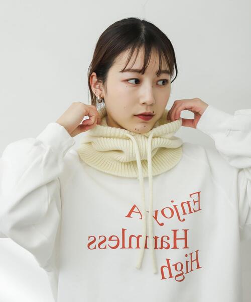 SENSE OF PLACE by URBAN RESEARCH(センスオブプレイスバイアーバンリサーチ)の「バラクラバ(ニットキャップ/ビーニー・レディース・ブラック/グリーン/アイボリー・ONE)」の13枚目の写真