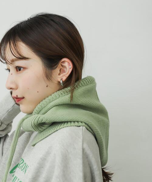 SENSE OF PLACE by URBAN RESEARCH(センスオブプレイスバイアーバンリサーチ)の「バラクラバ(ニットキャップ/ビーニー・レディース・ブラック/グリーン/アイボリー・ONE)」の5枚目の写真