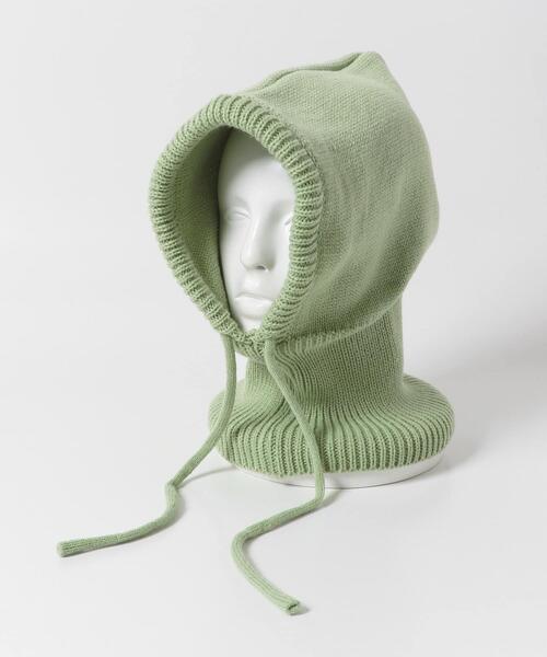 SENSE OF PLACE by URBAN RESEARCH(センスオブプレイスバイアーバンリサーチ)の「バラクラバ(ニットキャップ/ビーニー・レディース・ブラック/グリーン/アイボリー・ONE)」の10枚目の写真