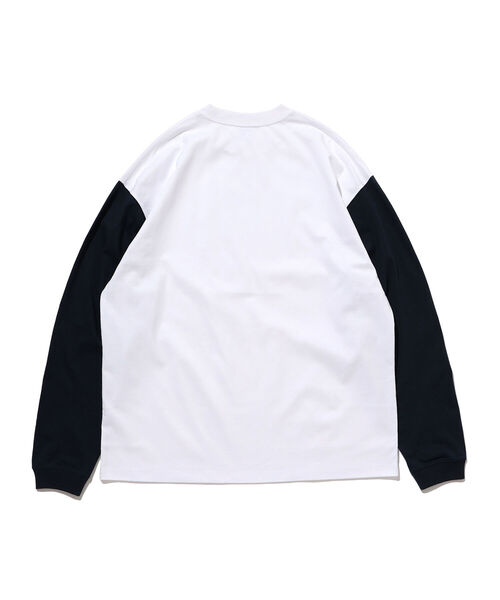 Champion（チャンピオン）の「Champion × BEAMS / 別注 2トーン ロングスリーブ Tシャツ（Tシャツ/カットソー・メンズ・ブラック/ホワイト/グレー系その他・M/XL/L）」の20枚目の写真