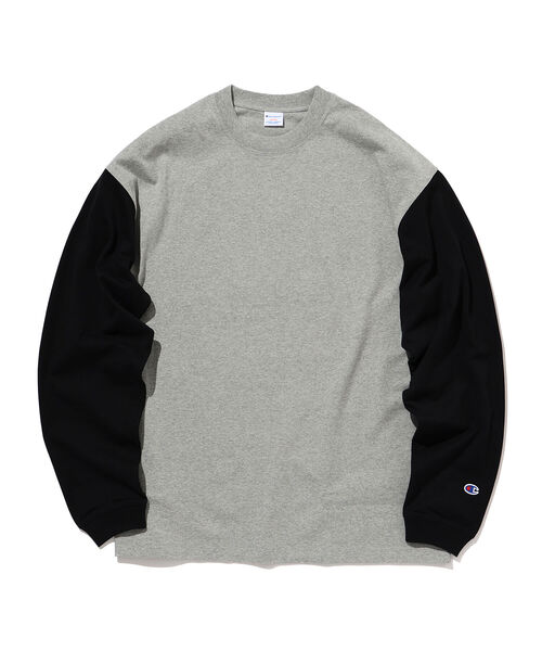 Champion（チャンピオン）の「Champion × BEAMS / 別注 2トーン ロングスリーブ Tシャツ（Tシャツ/カットソー・メンズ・ブラック/ホワイト/グレー系その他・M/XL/L）」の21枚目の写真
