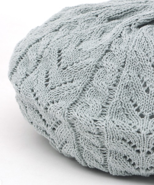 チチカカ（チチカカ）の「コットンレーシーベレー帽（ハンチング/ベレー帽・レディース・アイボリー/ブラック/グレー/ライトグリーン/オレンジ・FREE）」の19枚目の写真