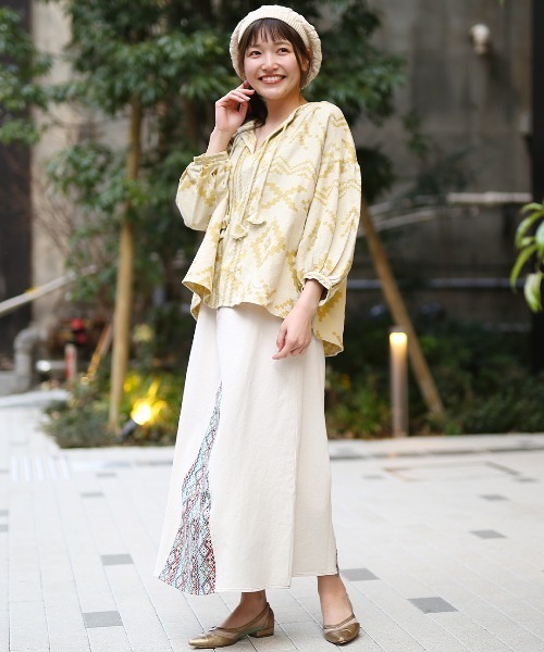 チチカカ（チチカカ）の「コットンレーシーベレー帽（ハンチング/ベレー帽・レディース・アイボリー/ブラック/グレー/ライトグリーン/オレンジ・FREE）」の9枚目の写真