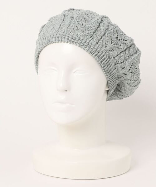 チチカカ（チチカカ）の「コットンレーシーベレー帽（ハンチング/ベレー帽・レディース・アイボリー/ブラック/グレー/ライトグリーン/オレンジ・FREE）」の21枚目の写真