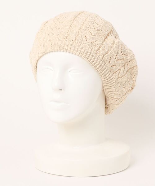 チチカカ（チチカカ）の「コットンレーシーベレー帽（ハンチング/ベレー帽・レディース・アイボリー/ブラック/グレー/ライトグリーン/オレンジ・FREE）」の22枚目の写真