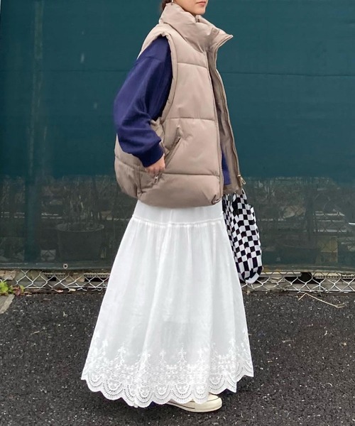 CORNERS by KR（コーナーズバイケーアール）の「【CORNERS by KR 】コットンレーススカート（スカート・レディース・オフホワイト/ブラック・M/S）」の8枚目の写真