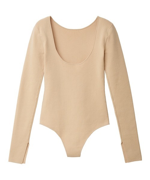 トップス CLANE BACK OPEN KNIT BODYSUIT CLANE（クラネ）の「BACK OPEN KNIT BODYSUIT（その他アンダーウェア
