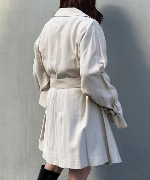 INGNI（イング）の「ミディ丈BIGトレンチコート（トレンチコート・レディース・ライトベージュ/ベージュ・M）」の9枚目の写真