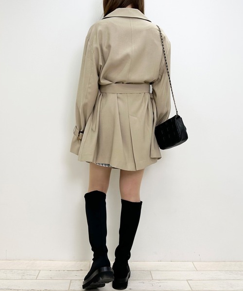 INGNI（イング）の「ミディ丈BIGトレンチコート（トレンチコート・レディース・ライトベージュ/ベージュ・M）」の22枚目の写真