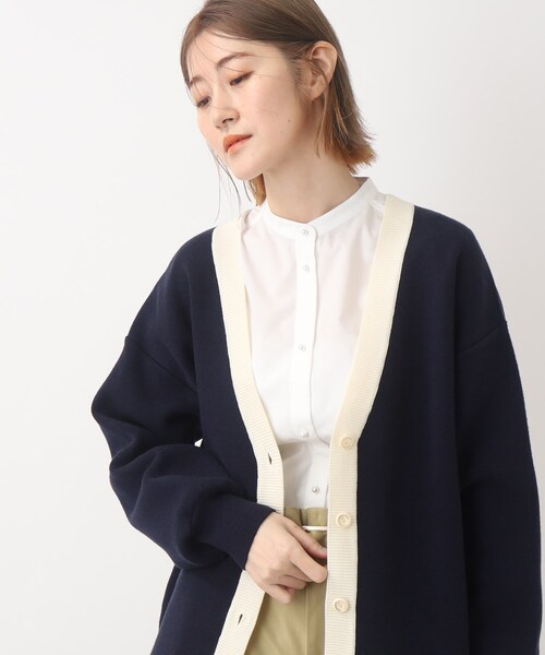 grove(グローブ)の「◆【洗える】ブロードストライプブラウス(シャツ/ブラウス・レディース・ネイビー系1/ホワイト系4/アイボリー/ブルー系6・03/02/01/04/05)」の11枚目の写真