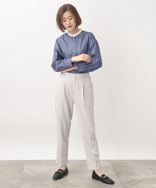 grove(グローブ)の「◆【洗える】ブロードストライプブラウス(シャツ/ブラウス・レディース・ネイビー系1/ホワイト系4/アイボリー/ブルー系6・03/02/01/04/05)」の22枚目の写真