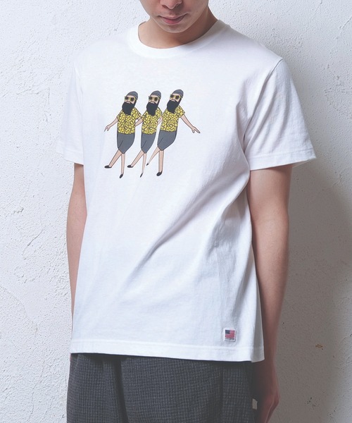 modem design(モデムデザイン)の「MODEM DESIGN モデムデザイン LEOPARD OJISAN Tee Tシャツ(Tシャツ/カットソー・メンズ・ホワイト/ブラック・SMALL/MEDIUM/LARGE/X-LARGE)」の1枚目の写真