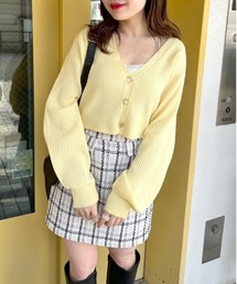 OLIVE des OLIVE | ショート丈Vネックカーディガン(カーディガン/ボレロ)