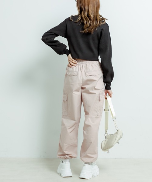 OLIVE des OLIVE（オリーブデオリーブ）の「ショート丈Vネックカーディガン（カーディガン/ボレロ・レディース・ブラック/オフホワイト/サックスブルー/イエロー・FREE）」の16枚目の写真