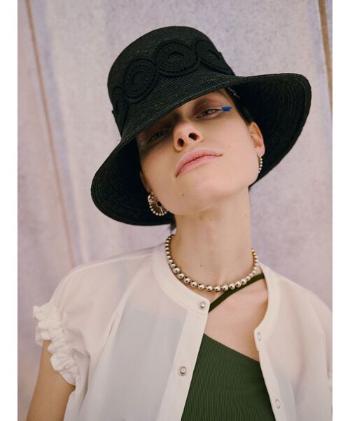 UN3D.（アンスリード）の「LACE HAT / レースハット（ハット・レディース・ブラック/ベージュ・FREE）」の4枚目の写真