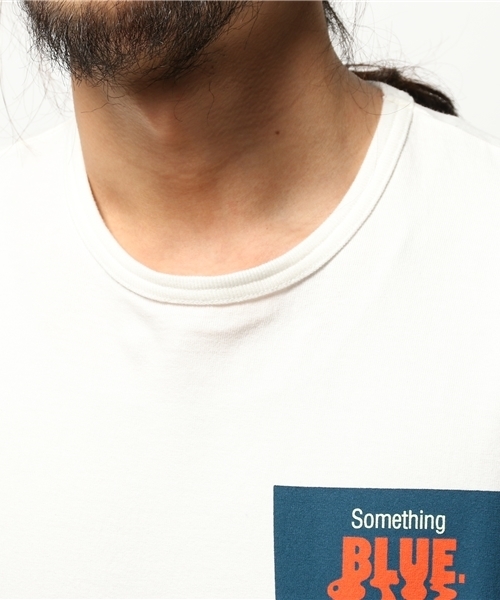 Denime（ドゥニーム）の「DNM POCKET LOGO TEE（Tシャツ/カットソー・メンズ・ホワイト/ネイビー・SMALL/MEDIUM/LARGE）」の6枚目の写真