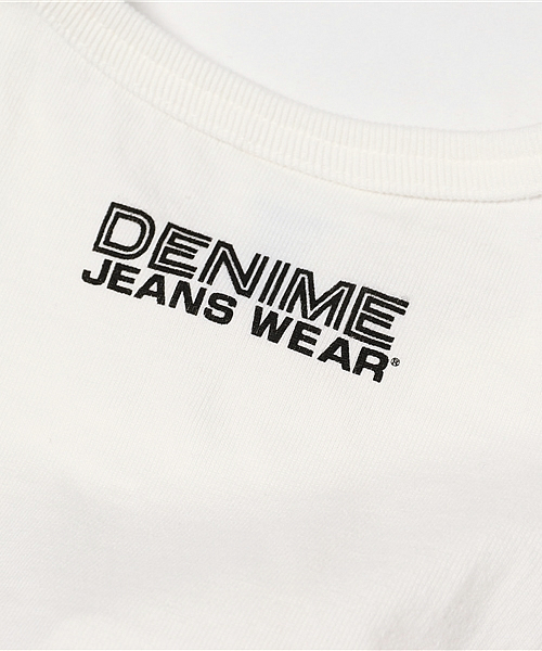 Denime（ドゥニーム）の「DNM POCKET LOGO TEE（Tシャツ/カットソー・メンズ・ホワイト/ネイビー・SMALL/MEDIUM/LARGE）」の9枚目の写真