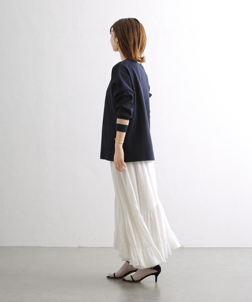 La TOTALITE（ラトータリテ）の「ミラノリブVネックカーディガン（カーディガン/ボレロ・レディース・グレー/ネイビー/ピンク/ベージュ・FREE）」の17枚目の写真